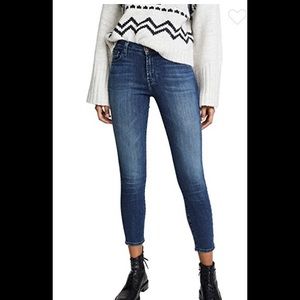 J Brand Mid Rise Crop Skinny Jeans